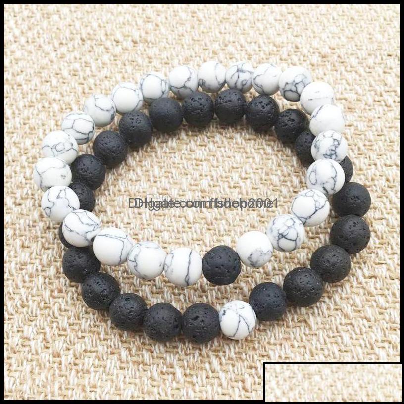 Charm Bracelets Charm Bracelets Jewelry 8Mm Natural Black Lava Stone White Turquoise Bracelet Vaolcano Aromatherapy Essential Oil Di Otncb
Charm Bracelets Charm Bracelets Jewelry 8Mm Natural Black Lava Stone White Turquoise Bracelet Vaolcano Aromatherapy Essential Oil Di Otncb
