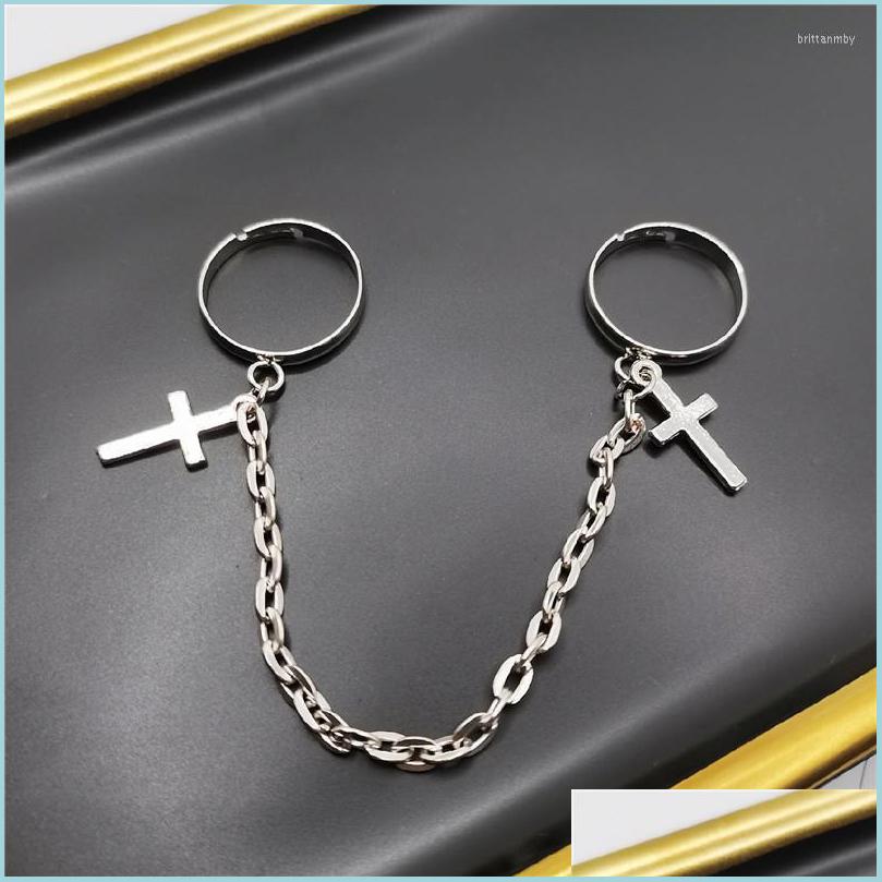 Cluster Rings Cluster Rings Trendy Vintage Punk Hiphop Cross For Women Men Unisex Sier Color Finger Chain Adjustable Ring Fashion Je Dhp7V
Cluster Rings Cluster Rings Trendy Vintage Punk Hiphop Cross For Women Men Unisex Sier Color Finger Chain Adjustable Ring Fashion Je Dhp7V