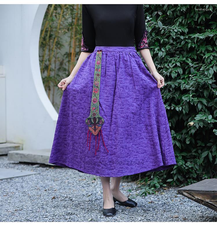 Ethnic Clothing 2022 Traditional Women Cotton Linen Skirt Vintage Flower Embroidered Harajuku National Folk Dance Suit Retro Long
Ethnic Clothing 2022 Traditional Women Cotton Linen Skirt Vintage Flower Embroidered Harajuku National Folk Dance Suit Retro Long