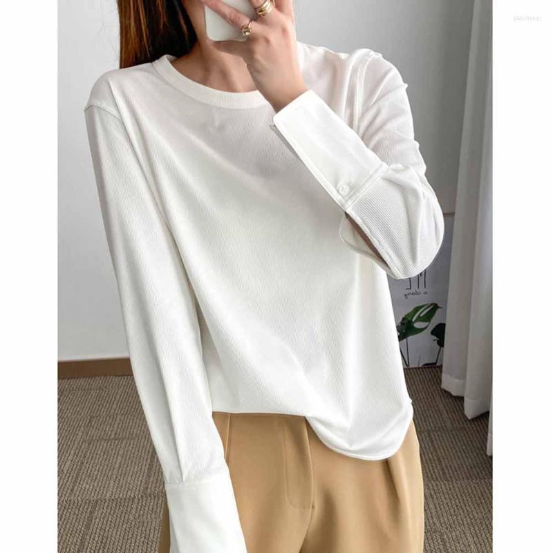 Women' T Shirts Women' Autumn Long-sleeved Loose Casual O-neck Folded Street Fashion Basic T-shirt Clothing, Black
Women' T Shirts Women' Autumn Long-sleeved Loose Casual O-neck Folded Street Fashion Basic T-shirt Clothing, Black
