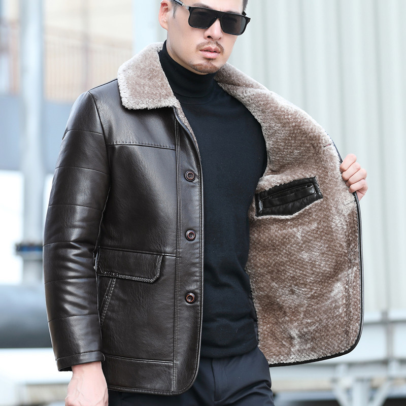 Men's Fur Natural Leather Autumn and Winter Sheepskin Casual Lapel Mid Length Business Leather Down Jacket Plus Size
Men's Fur Natural Leather Autumn and Winter Sheepskin Casual Lapel Mid Length Business Leather Down Jacket Plus Size