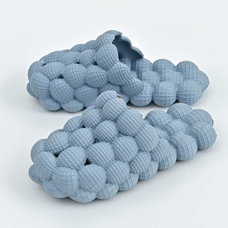 Slippers Bubble Slides With Charms Beach Men Women Bubble Sandals 2022 Summer House Shoes Platform Bubble Ball Slippers Men Size 3546 J221102