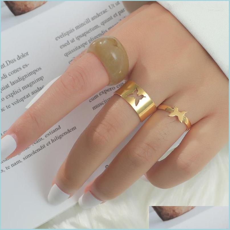 Cluster Rings Cluster Rings Gold Sier Color Punk Couple Butterfly Ring Set For Women Men Simple Index Finger Fashion Jewelrycluster Dh4Vo
Cluster Rings Cluster Rings Gold Sier Color Punk Couple Butterfly Ring Set For Women Men Simple Index Finger Fashion Jewelrycluster Dh4Vo
