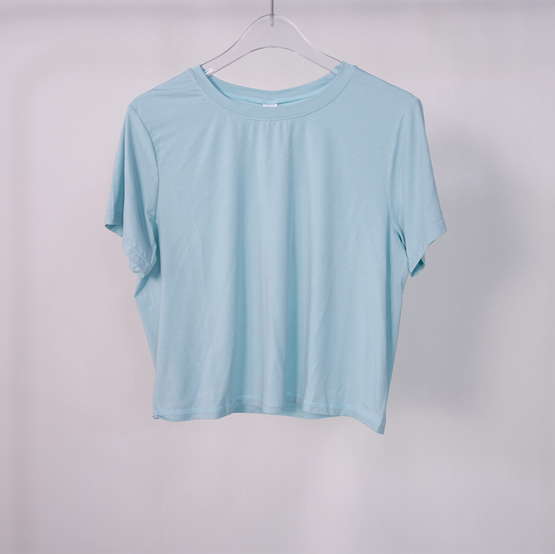 LU11 Women's Yoga Sports Modal Short Sleeve Action Always Crop Top Loose T-shirt Crew Neck Fitness Sportwear, Blue
LU11 Women's Yoga Sports Modal Short Sleeve Action Always Crop Top Loose T-shirt Crew Neck Fitness Sportwear, Blue