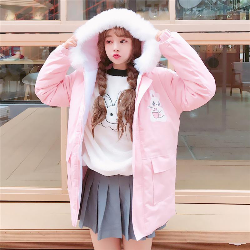 Women' Trench Coats Fashion Cute Cartoon Print Maiden Thicken Coat Winter Women Kawaii Hooded Loose Casual Autumn Female College Style, Pink
Women' Trench Coats Fashion Cute Cartoon Print Maiden Thicken Coat Winter Women Kawaii Hooded Loose Casual Autumn Female College Style, Pink