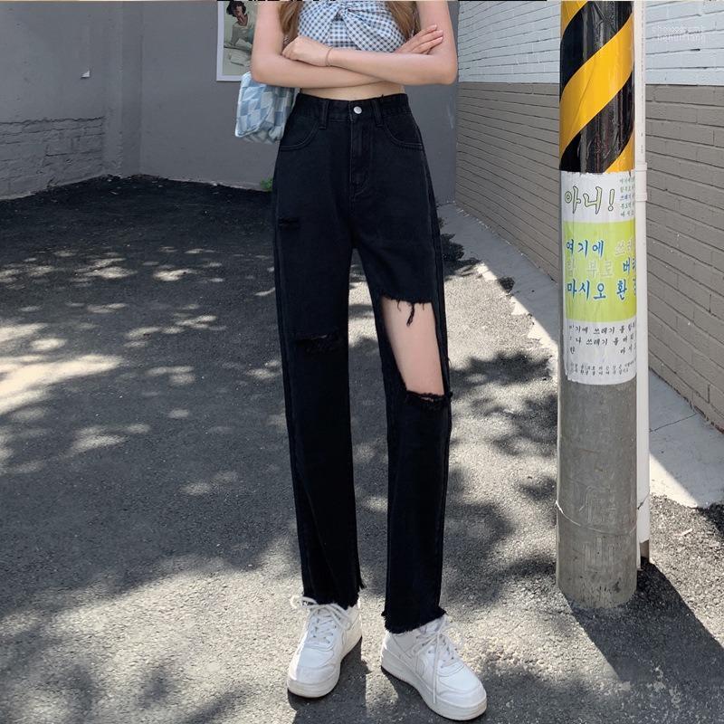 Women' Jeans Women' Harajuku Black Ripped Hole Denim Pants Women Ankle-Length Vintage Y2k High Waist Loose Wide Leg Trousers
Women' Jeans Women' Harajuku Black Ripped Hole Denim Pants Women Ankle-Length Vintage Y2k High Waist Loose Wide Leg Trousers