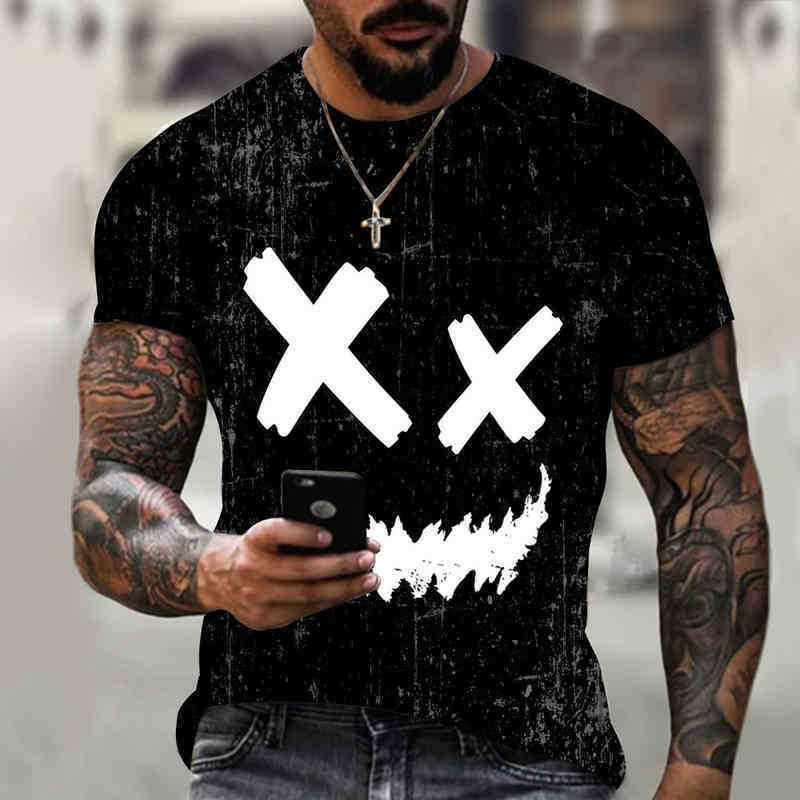 Men's 3D T-Shirt Funny Smiley Face Hip-Hop Printed Short-Sved Shirt Oversized Street Sports Breathable New Style 2022, Bj038
Men's 3D T-Shirt Funny Smiley Face Hip-Hop Printed Short-Sved Shirt Oversized Street Sports Breathable New Style 2022, Bj038