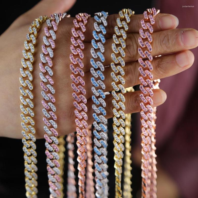 Link Bracelets Fashion Bracelet Gift Iced Out Hip Hop Bling Micro Pave Cz Women Jewelry Miami Cuban Chain Pink White Two Tone Color
Link Bracelets Fashion Bracelet Gift Iced Out Hip Hop Bling Micro Pave Cz Women Jewelry Miami Cuban Chain Pink White Two Tone Color