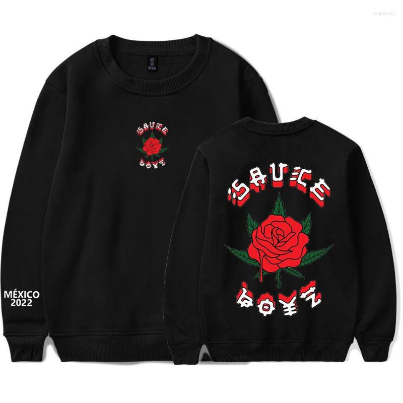 Men' Hoodies American Rapper Eladio Carrion Sauce Boyz Music Print Pullover Men Casual Oversized Crewneck Sweatshirt Streetwear, White
Men' Hoodies American Rapper Eladio Carrion Sauce Boyz Music Print Pullover Men Casual Oversized Crewneck Sweatshirt Streetwear, White