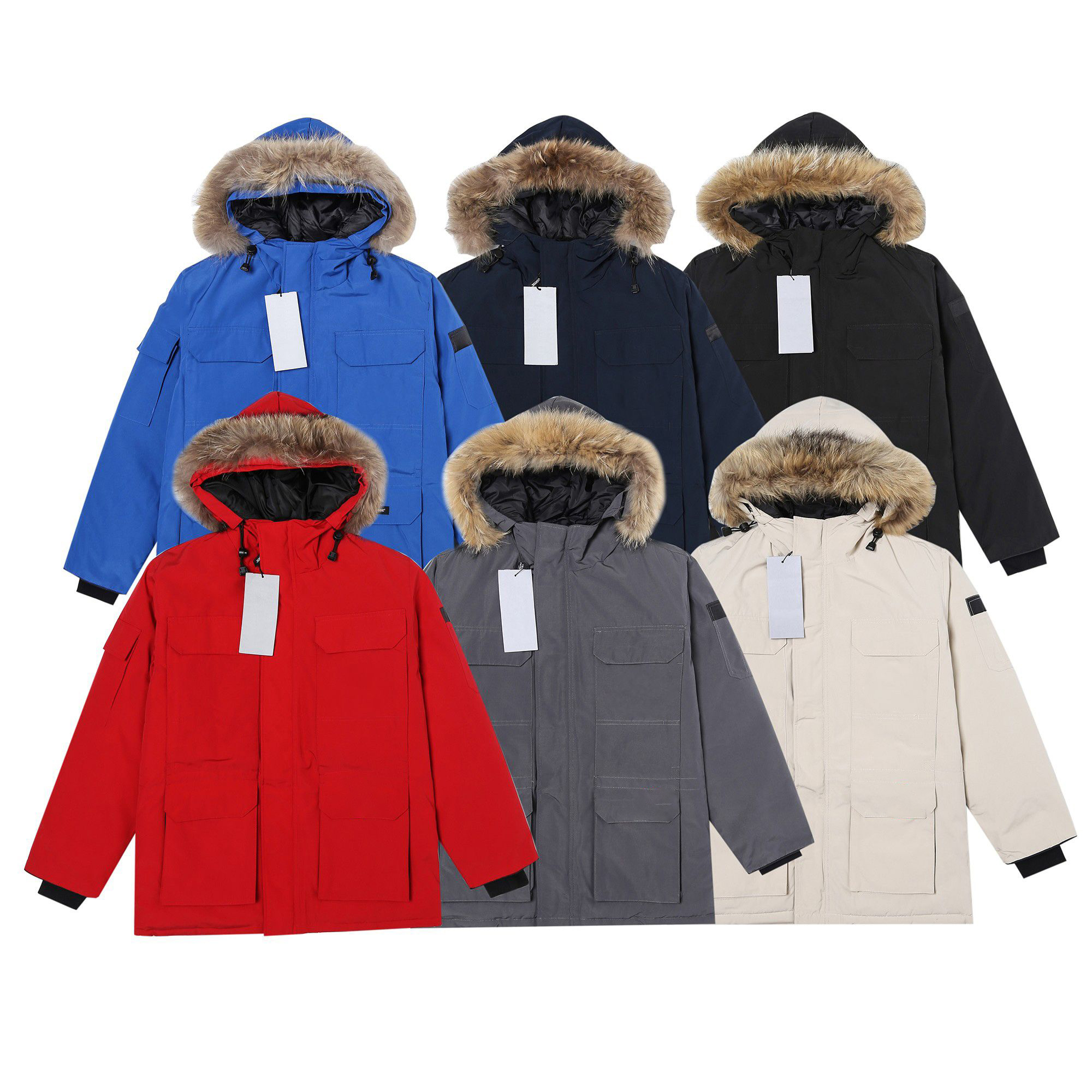 Men Winter Down Jackets Parkas Jassen Chaquetas Outerwear Wolf Fur Hoodeds Manteaus Wyndhams Jacket Coat Letters Printed style essential Outwears Canadian Parkas
Men Winter Down Jackets Parkas Jassen Chaquetas Outerwear Wolf Fur Hoodeds Manteaus Wyndhams Jacket Coat Letters Printed style essential Outwears Canadian Parkas