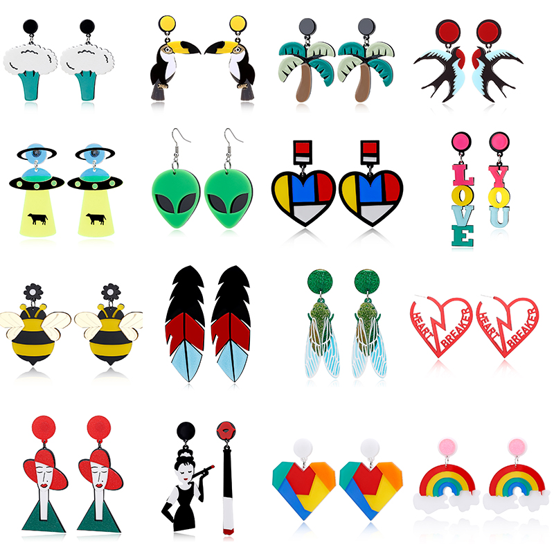 Stud Yaologe Acrylic Cute Big Drop Earrings Astronaut Food Tassel Jellyfish Octopus Pearl For Women Trendy Jewelry Party Dangle Deli Smtck
Stud Yaologe Acrylic Cute Big Drop Earrings Astronaut Food Tassel Jellyfish Octopus Pearl For Women Trendy Jewelry Party Dangle Deli Smtck