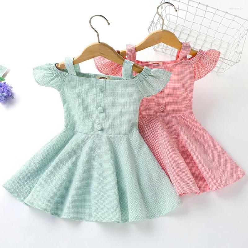 Girl Dresses Summer Dress Casual Button Dew Shoulder Children Sweet Costume Festival Baby Vestidos For 2 3 4 5 6 Years, Green
Girl Dresses Summer Dress Casual Button Dew Shoulder Children Sweet Costume Festival Baby Vestidos For 2 3 4 5 6 Years, Green
