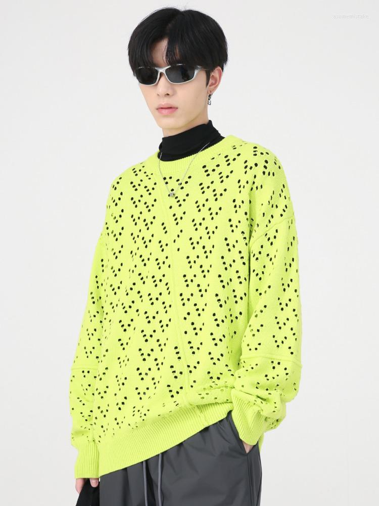 Men's Sweaters SYUHGFA Men's Wear 2022 Autumn Winter Hollow Out Hole Sweater Loose Korean Oversized Kintted Round Collar Pullover, Black
Men's Sweaters SYUHGFA Men's Wear 2022 Autumn Winter Hollow Out Hole Sweater Loose Korean Oversized Kintted Round Collar Pullover, Black