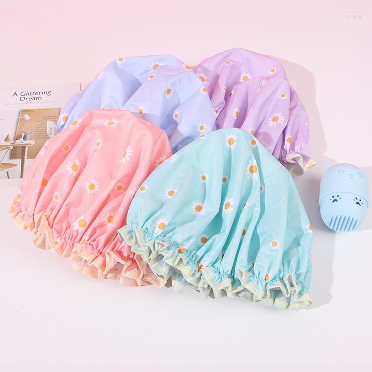 Visors 1Pcs Waterproof Bath Hat Bathroom Double Layer Shower Hair Cover Women Supplies Cap Accessories, Style1 4
Visors 1Pcs Waterproof Bath Hat Bathroom Double Layer Shower Hair Cover Women Supplies Cap Accessories, Style1 4