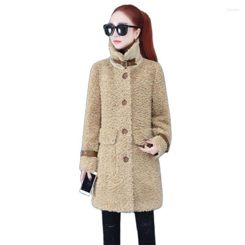 Women's Fur 2022 Thick And Warm Lamb Velvet Jacket Women's Mid-Long Autumn Winter Faux All-In-One Particle Coat Female, Khaki
Women's Fur 2022 Thick And Warm Lamb Velvet Jacket Women's Mid-Long Autumn Winter Faux All-In-One Particle Coat Female, Khaki