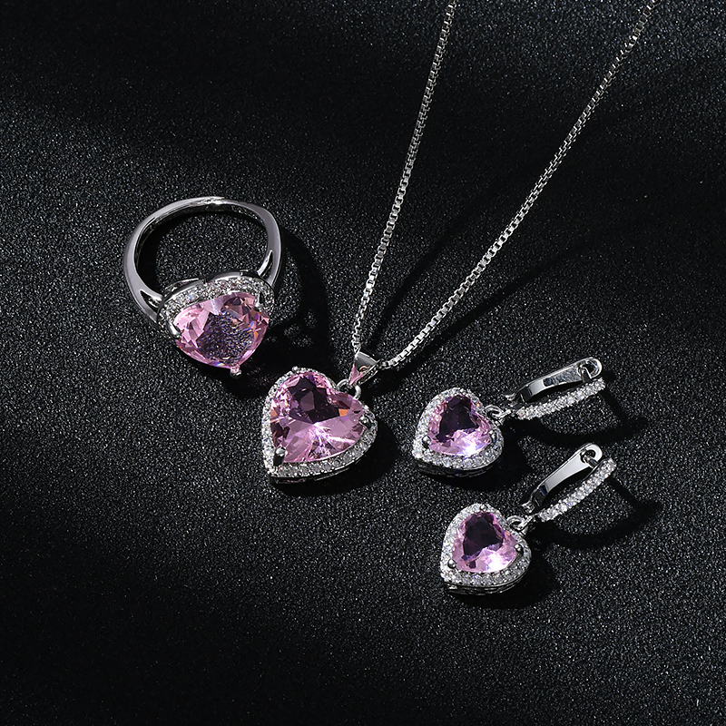 Bracelet Earrings Necklace Korean Fashion Cute 2022 New Pink Zirconia Love Heart Ring Earring Sets Jewelry For Women Drop Delivery Smtg6, As details
Bracelet Earrings Necklace Korean Fashion Cute 2022 New Pink Zirconia Love Heart Ring Earring Sets Jewelry For Women Drop Delivery Smtg6, As details