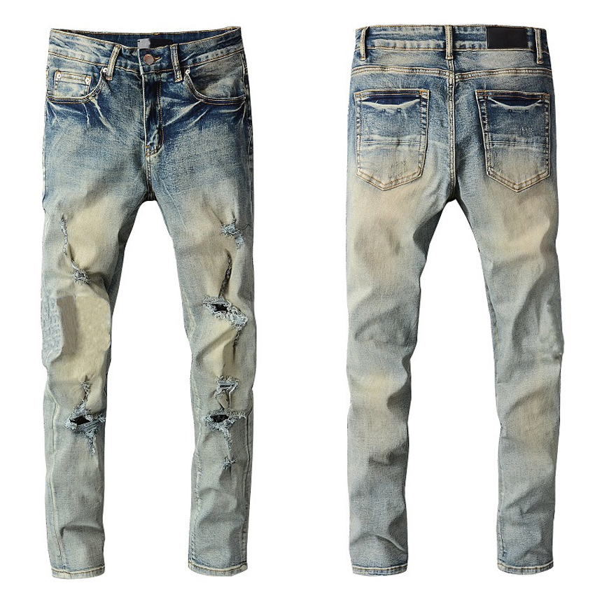 Autumn jeans designer jeans for men jean Slim Fit Washed Motocycle Denim hip hop pants Causal Hole pant Long Straight washing Light Pattern denims size 28-29, 15
Autumn jeans designer jeans for men jean Slim Fit Washed Motocycle Denim hip hop pants Causal Hole pant Long Straight washing Light Pattern denims size 28-29, 15