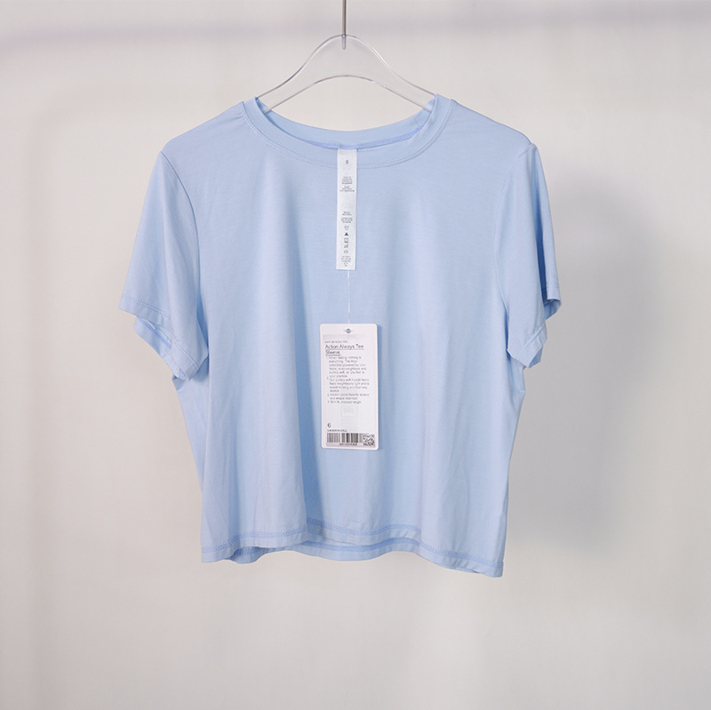 LU113 Women's Yoga Sports Modal Short Sleeve Action Always Crop Top T-shirt Crew Neck Fitness Sportwear, Blue
LU113 Women's Yoga Sports Modal Short Sleeve Action Always Crop Top T-shirt Crew Neck Fitness Sportwear, Blue