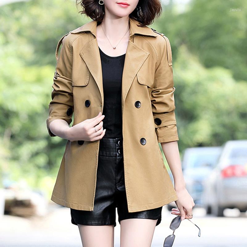 Women's Leather Sheepskin Windbreaker Coat Women's Middle And Long Spring Korean Casual Double Breasted Waist Office Lady Genuine Jacket, Beige
Women's Leather Sheepskin Windbreaker Coat Women's Middle And Long Spring Korean Casual Double Breasted Waist Office Lady Genuine Jacket, Beige