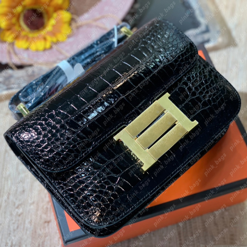 Alligator Designer Bag Women Shoulder Bags H Consta Crocodile Womens Luxurys Designers Handbag Cross Body Handbags Purse Tote Wallet 1103, Box sold with bag
Alligator Designer Bag Women Shoulder Bags H Consta Crocodile Womens Luxurys Designers Handbag Cross Body Handbags Purse Tote Wallet 1103, Box sold with bag