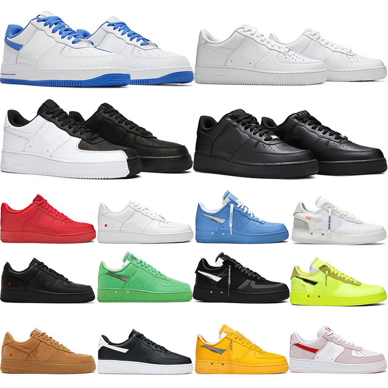 Outdoor Shoes Low One 07 Triple Black White Medium Blue MCA Light Green Volt Yellow Wheat Gym Red Split Oreo Plate-forme Designer Sneaker Flat Casual Trainers, Shoesbox
Outdoor Shoes Low One 07 Triple Black White Medium Blue MCA Light Green Volt Yellow Wheat Gym Red Split Oreo Plate-forme Designer Sneaker Flat Casual Trainers, Shoesbox