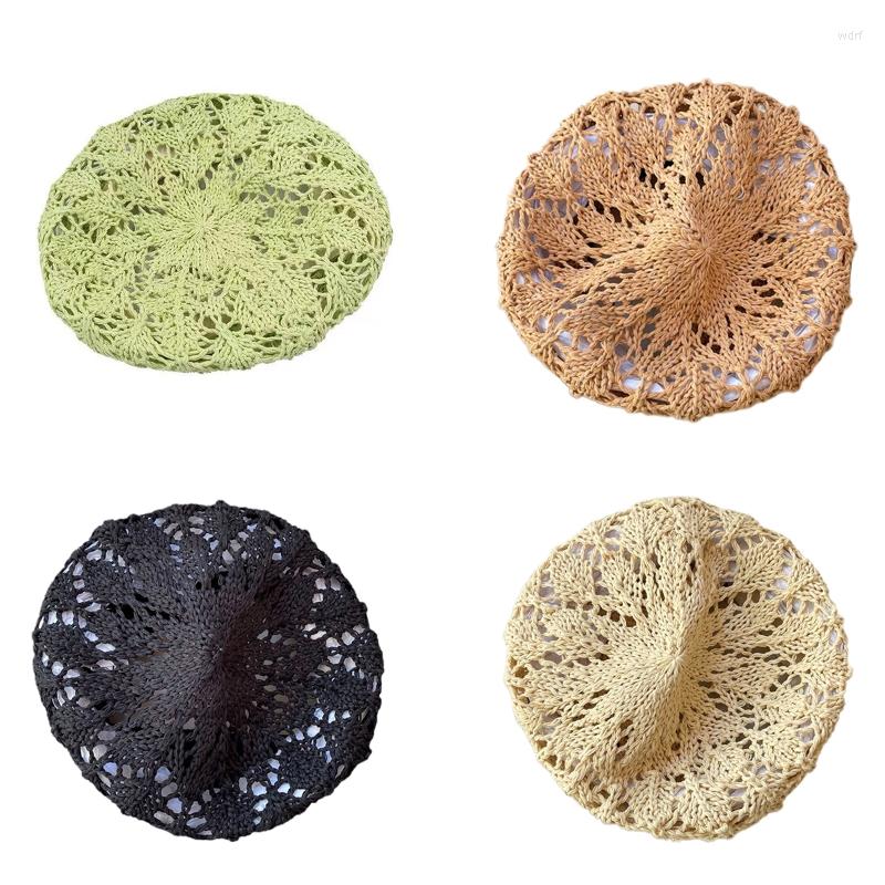 Berets Trendy Straw Painter Hat Flower Beanie Pumpkin Hollow Beret Literary Breathable Artist For Camping, Black
Berets Trendy Straw Painter Hat Flower Beanie Pumpkin Hollow Beret Literary Breathable Artist For Camping, Black