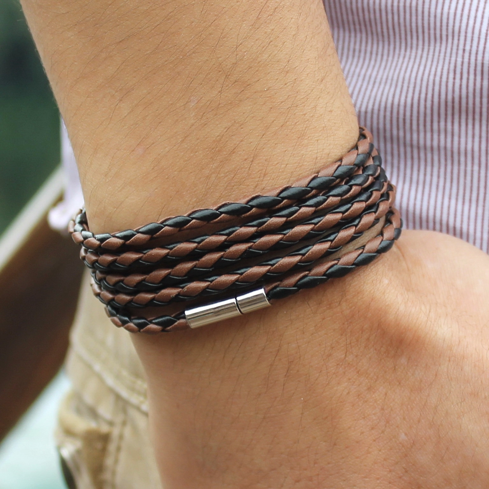 50pcs Multilayer Leather Bracelets Women Men Punk Wristband Braid Bangles Handmade Rope Wrap Bracelets Birthday Party Lucky Present
50pcs Multilayer Leather Bracelets Women Men Punk Wristband Braid Bangles Handmade Rope Wrap Bracelets Birthday Party Lucky Present
