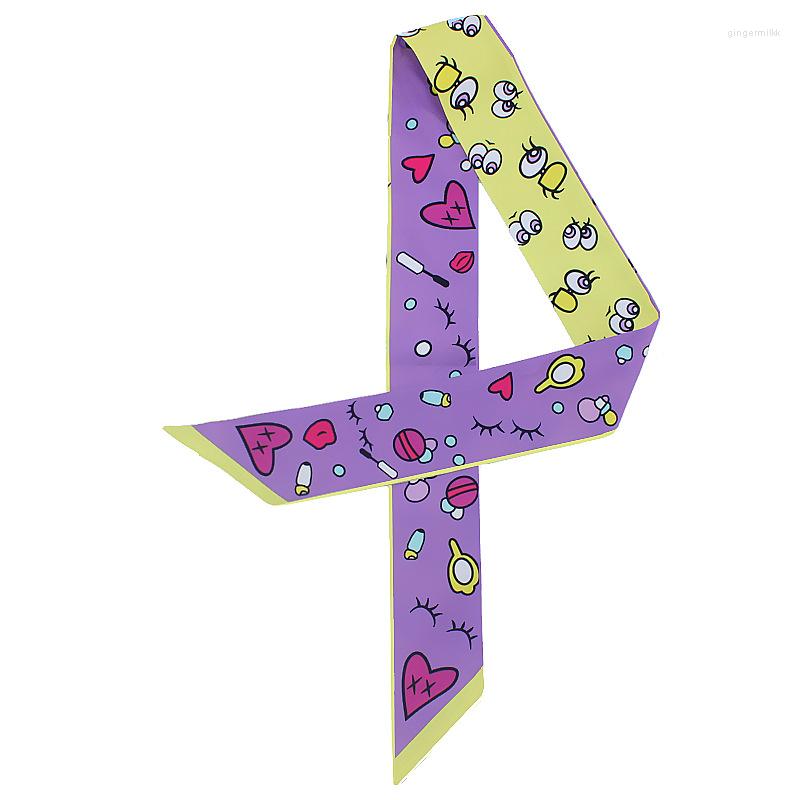 Scarves Design Twill Silk Scarf Women Vintage Cartoon Eyes Print Head Summer Small Tie Bag Hair Ribbons
Scarves Design Twill Silk Scarf Women Vintage Cartoon Eyes Print Head Summer Small Tie Bag Hair Ribbons