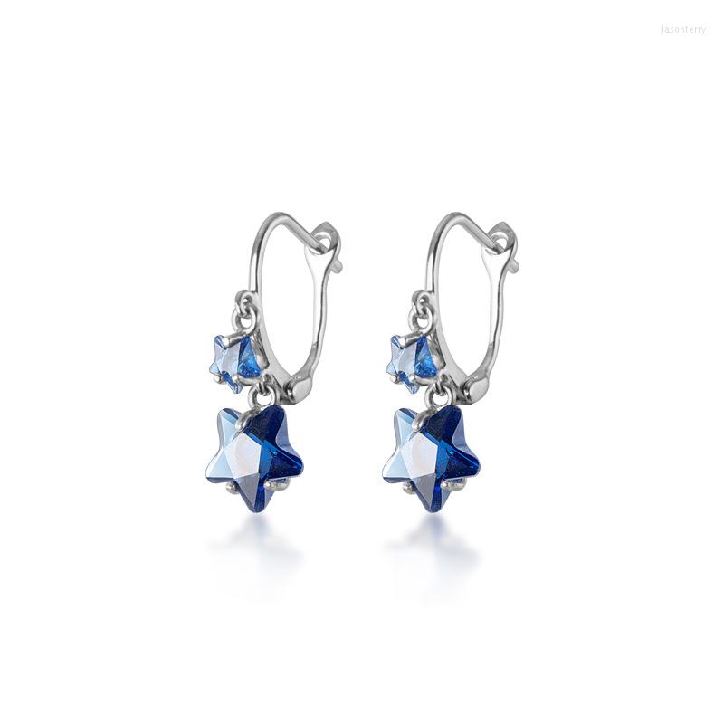 Hoop Earrings MloveAcc 925 Sterling Silver Blue Crystal Cute Star For Girls Women Beautiful Loop Huggies Earring Korea Jewelry
Hoop Earrings MloveAcc 925 Sterling Silver Blue Crystal Cute Star For Girls Women Beautiful Loop Huggies Earring Korea Jewelry