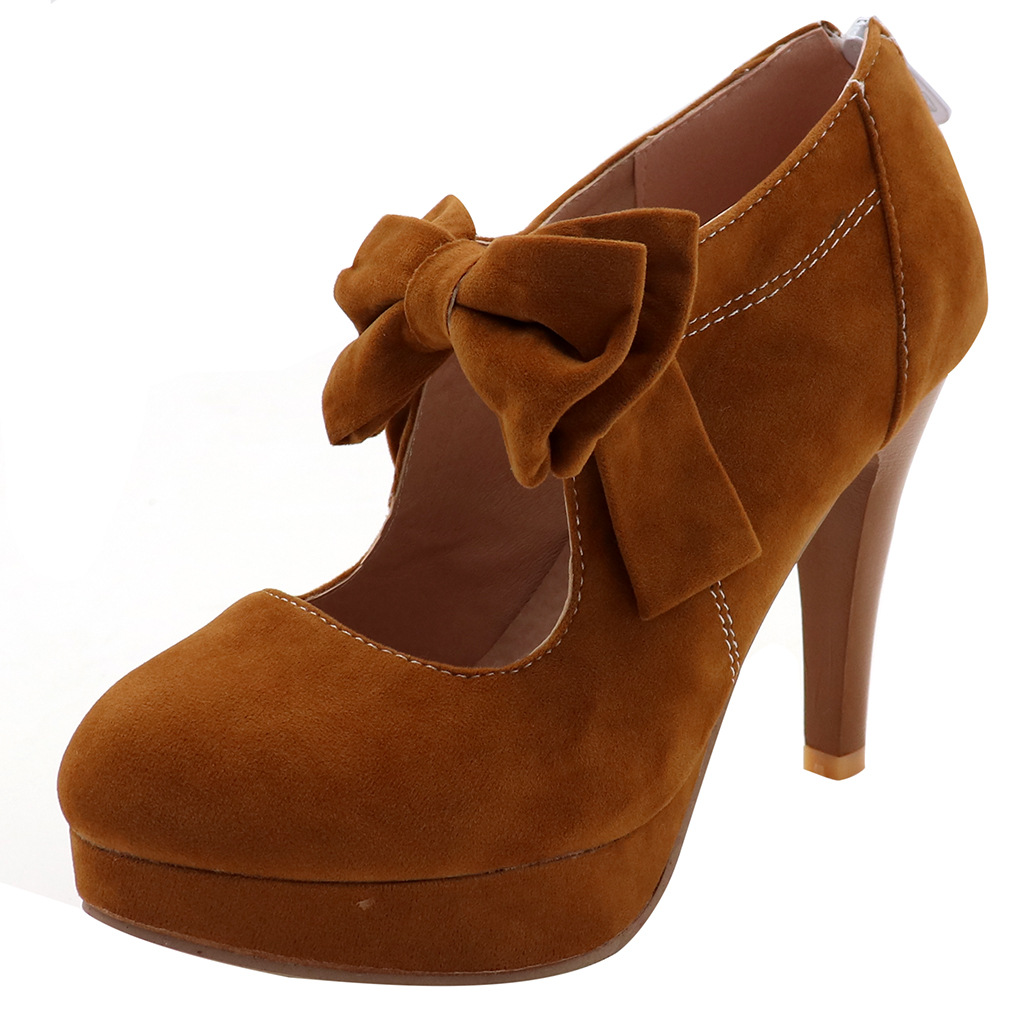 Round head solid color thin heel dress shoes table low top sweet bow, Purple
Round head solid color thin heel dress shoes table low top sweet bow, Purple