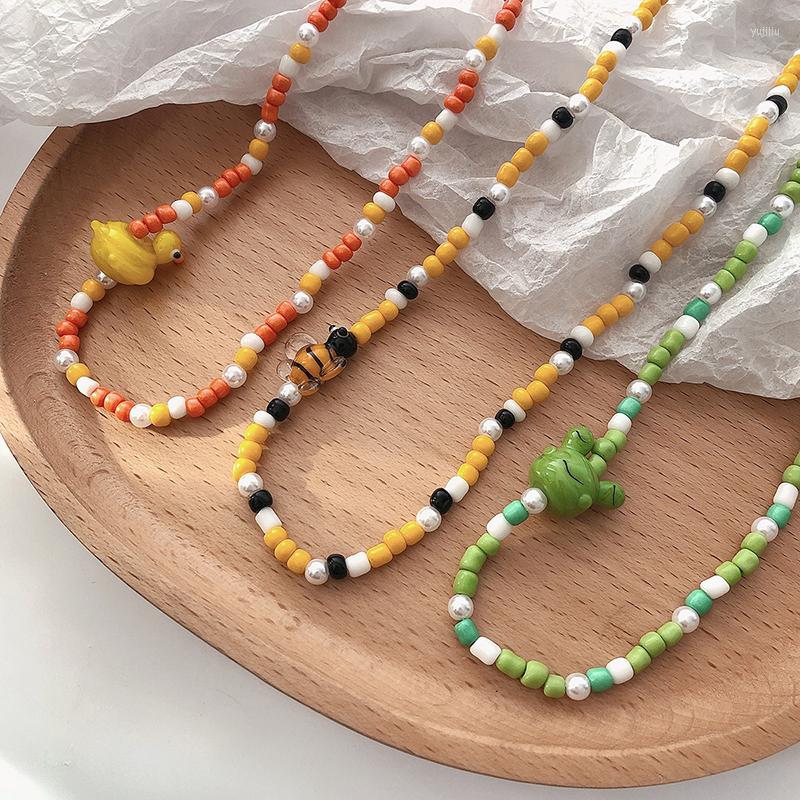 Choker 2022 Cartoon Small Animal Color Beaded Necklace Female Niche Design Funny Cute Clavicle Chain Luxury Fashion Jewelry Gift
Choker 2022 Cartoon Small Animal Color Beaded Necklace Female Niche Design Funny Cute Clavicle Chain Luxury Fashion Jewelry Gift