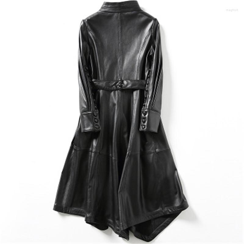 Women's Leather 2022 Autumn Winter Arrivals Women Sheep Long Coats High Quality Belt Female Genuine Outerwear, Black
Women's Leather 2022 Autumn Winter Arrivals Women Sheep Long Coats High Quality Belt Female Genuine Outerwear, Black
