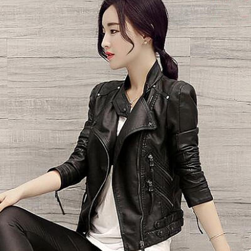 Women's Leather Faux Soft Jackets 2022 Fashion Autumn Winter Women Pu Black Blazer Zippers Coat Motorcycle Outerwear Pimkie, Soft imitation sheep
Women's Leather Faux Soft Jackets 2022 Fashion Autumn Winter Women Pu Black Blazer Zippers Coat Motorcycle Outerwear Pimkie, Soft imitation sheep