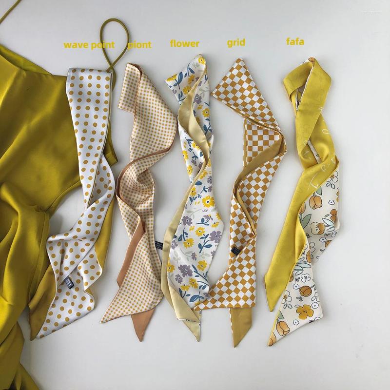 Scarves &Dolphin Women Skinny Scarf Yellow Checkerboard Plaid Flower Printed Chiffon Silky Headbands Bandana Hair Ribbon Bag Tie
Scarves &Dolphin Women Skinny Scarf Yellow Checkerboard Plaid Flower Printed Chiffon Silky Headbands Bandana Hair Ribbon Bag Tie
