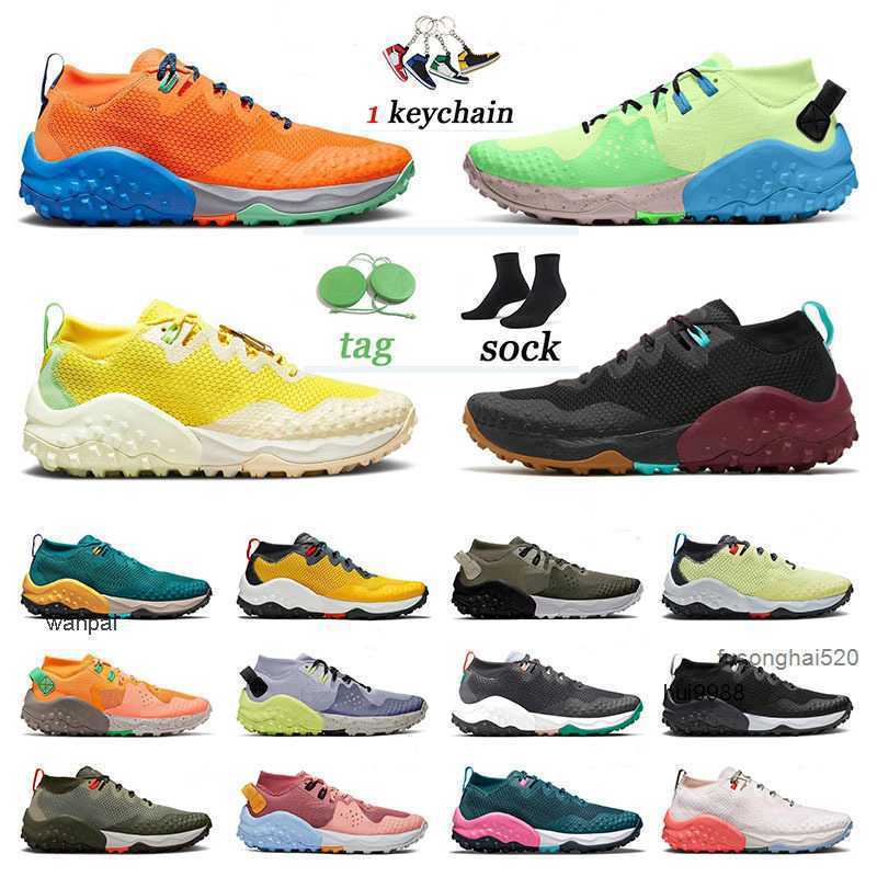 2026 Original Wildhorse 6 7 Running Shoes Woman Designer Pollen Lime Glow Outdoor Black Bright Crimson Kumquat Pink Total Orange Men Wome og designer shoes