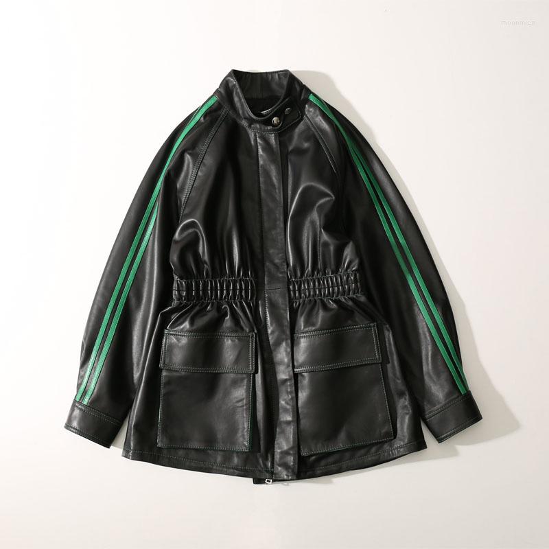 Women' Leather Jackets Genuine High Spring 2023 Quality Women' Jacket Women Casual Real Sheepskin Coat Female Veste Femme Pph4340, Black green
Women' Leather Jackets Genuine High Spring 2023 Quality Women' Jacket Women Casual Real Sheepskin Coat Female Veste Femme Pph4340, Black green