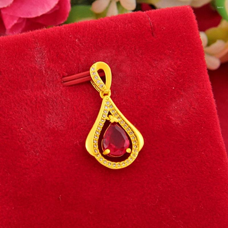 Pendant Necklaces Teardrop Shaped Red Chain Charm Women Girl Jewelry Yellow Gold Filled Beautiful Gift
Pendant Necklaces Teardrop Shaped Red Chain Charm Women Girl Jewelry Yellow Gold Filled Beautiful Gift
