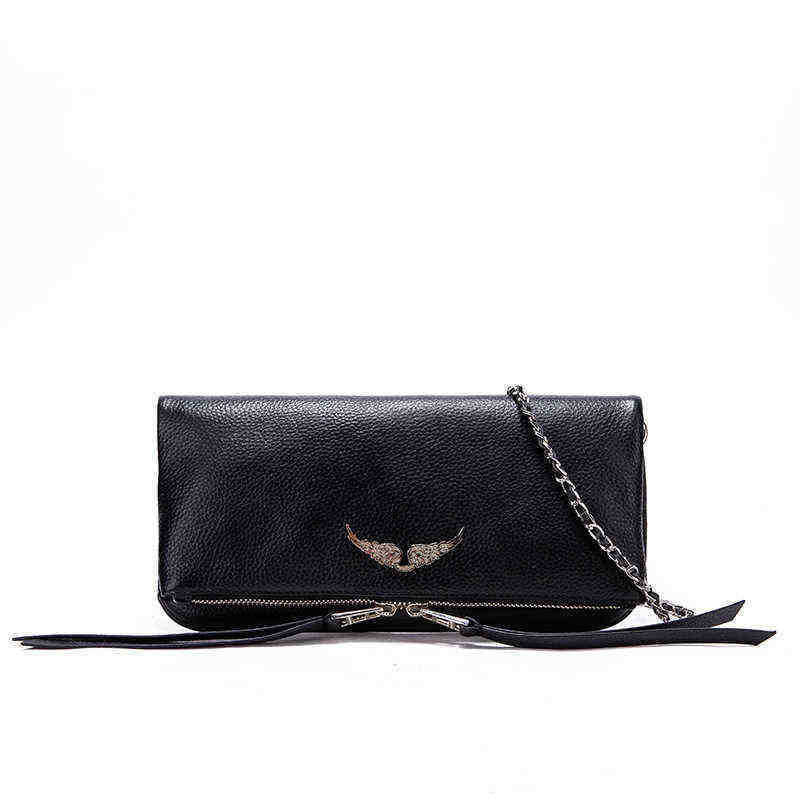 Zv Wings Women's shoulder Bag Leather Metal Chain Terms Golden Classic Spanish Fashion Versatile Shoulder Bag 220802, Black
Zv Wings Women's shoulder Bag Leather Metal Chain Terms Golden Classic Spanish Fashion Versatile Shoulder Bag 220802, Black