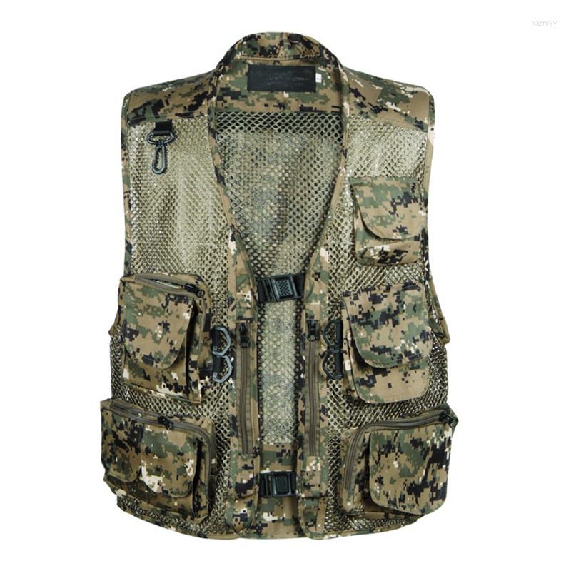 Men's Vests Summer Breathable Fishing Vest Multi-Pockets Mens Mesh Grid Travel Pographer Waistcoats Tactical Camouflage Sleeveless Jacket, Black
Men's Vests Summer Breathable Fishing Vest Multi-Pockets Mens Mesh Grid Travel Pographer Waistcoats Tactical Camouflage Sleeveless Jacket, Black