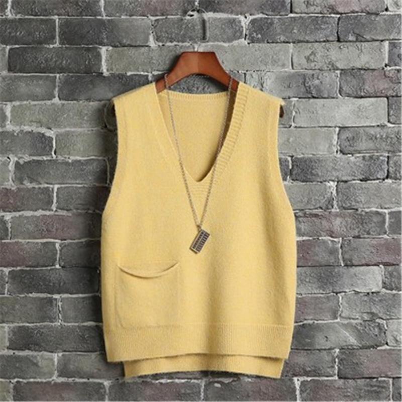 Women's Vests Sweater Vest Women 2022 Autumn School Preppy Style Pocket Deep V Neck Knitted Winter Waistcoat Jumper Sleeveless Pullovers, Black
Women's Vests Sweater Vest Women 2022 Autumn School Preppy Style Pocket Deep V Neck Knitted Winter Waistcoat Jumper Sleeveless Pullovers, Black
