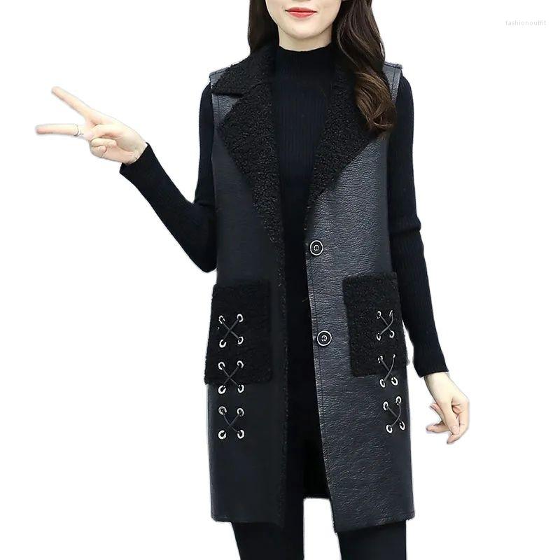 Women's Fur Fashion 2022 Female Clothing Thick Velvet Warm Mid-length Waistcoat Fat Sister Loose Winter Women Vest Coat A856, Black
Women's Fur Fashion 2022 Female Clothing Thick Velvet Warm Mid-length Waistcoat Fat Sister Loose Winter Women Vest Coat A856, Black