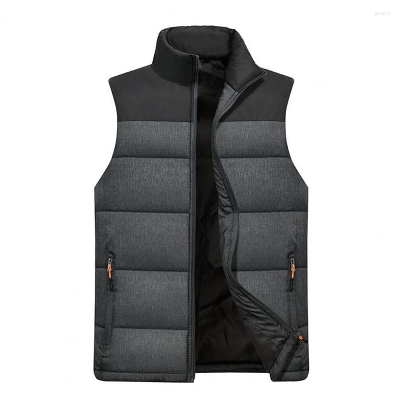 Men's Vests Trendy Men Waistcoat Color Block Breathable Sleeveless Jacket Warm Pockets Vest Coat Streetwear, Light grey
Men's Vests Trendy Men Waistcoat Color Block Breathable Sleeveless Jacket Warm Pockets Vest Coat Streetwear, Light grey