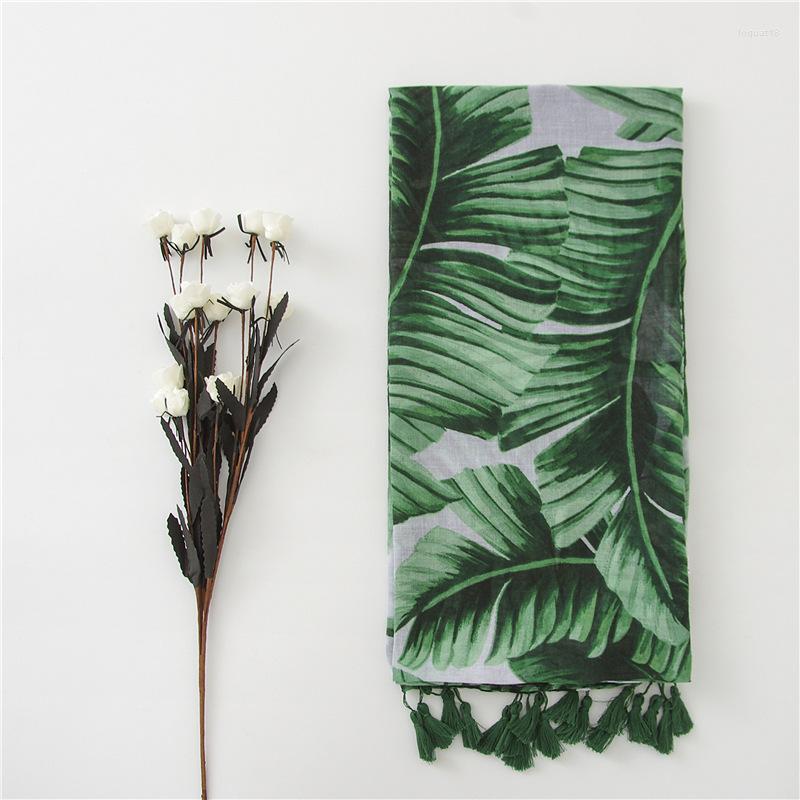 Scarves Women Plantain Leaf Green Scarf With Tassels Soft Polyester Palm Leaves Printed Warm Shawls Wraps Hijabs Muffler
Scarves Women Plantain Leaf Green Scarf With Tassels Soft Polyester Palm Leaves Printed Warm Shawls Wraps Hijabs Muffler