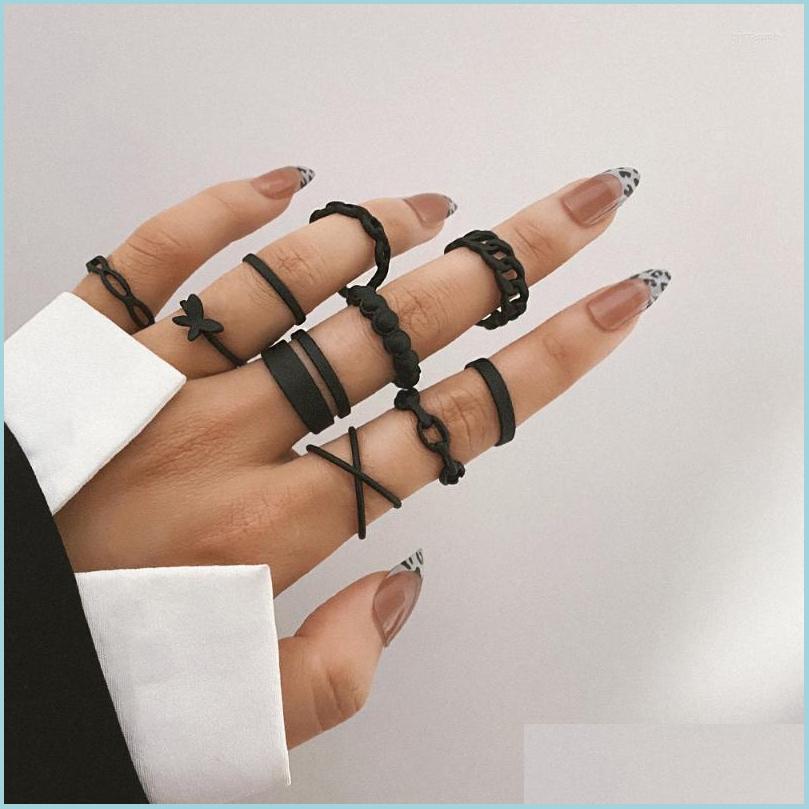 Cluster Rings Cluster Rings Punk Finger Minimalist Smooth Butterfly Black Geometric Metal For Women Girls Party Jewelry Bijoux Femme Dhnqc
Cluster Rings Cluster Rings Punk Finger Minimalist Smooth Butterfly Black Geometric Metal For Women Girls Party Jewelry Bijoux Femme Dhnqc