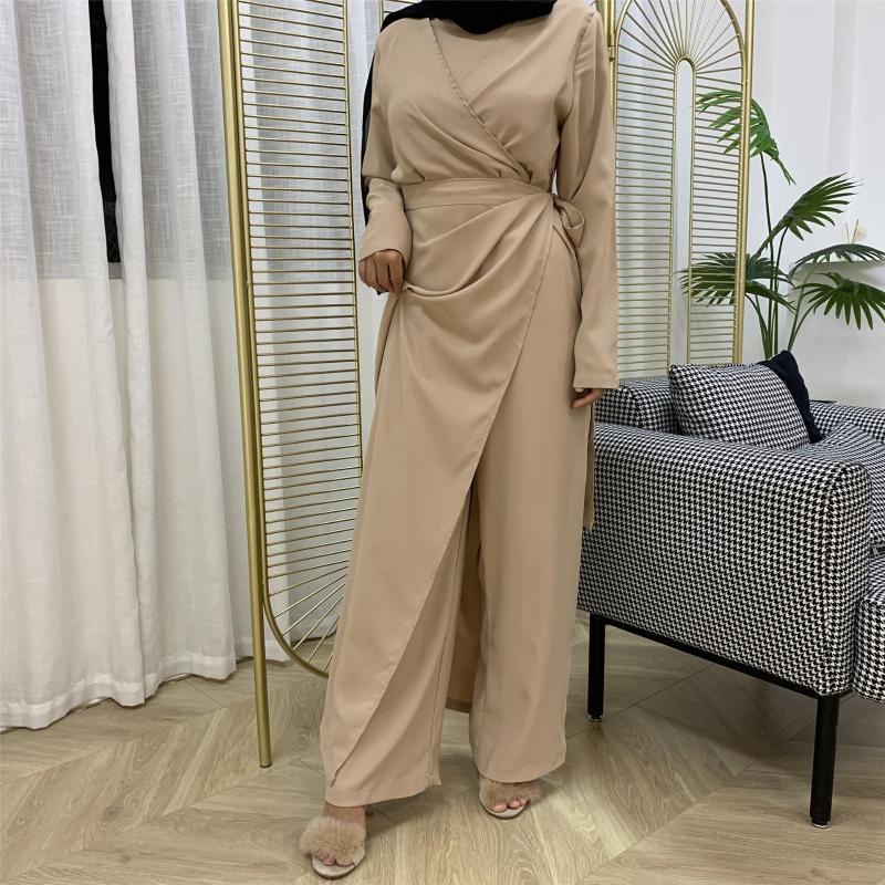 Ethnic Clothing Women Muslim Jumpsuit Abaya Dubai Kaftan Turkey Lace-up Solid Dress Long Sleeve Islam Khimar Hijab Robe Fashion Islamic
Ethnic Clothing Women Muslim Jumpsuit Abaya Dubai Kaftan Turkey Lace-up Solid Dress Long Sleeve Islam Khimar Hijab Robe Fashion Islamic