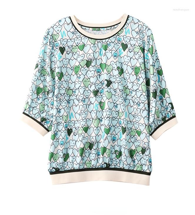 Women's Blouses Printed Leoaprd Shirts Top Women Summer Heart Satin Half Sleeve Loose Print Tops
Women's Blouses Printed Leoaprd Shirts Top Women Summer Heart Satin Half Sleeve Loose Print Tops