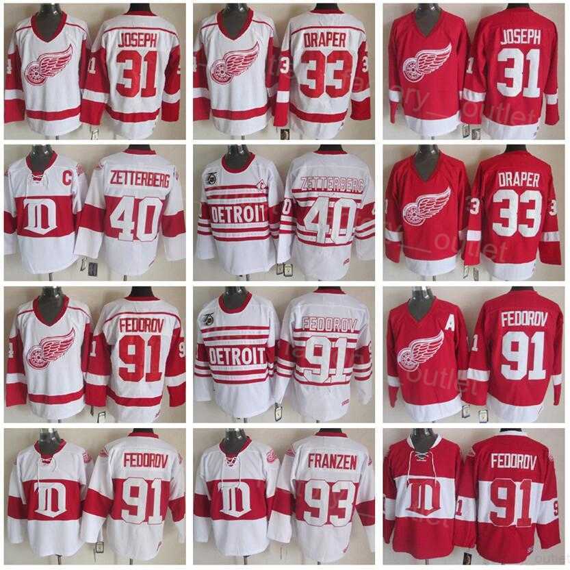 Vintage Detroit Throwback Red Wings Hockey 93 Johan Franzen Jersey Retro 31 Curtis Joseph 91 Sergei Fedorov 40 Henrik Zetterberg 33 Kris, White
Vintage Detroit Throwback Red Wings Hockey 93 Johan Franzen Jersey Retro 31 Curtis Joseph 91 Sergei Fedorov 40 Henrik Zetterberg 33 Kris, White
