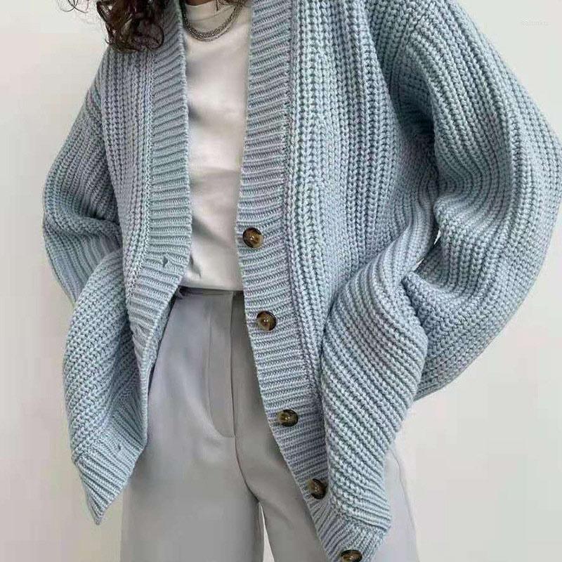 Women' Knits V-neck Blue Cardigan For Women Single Breasted Drop-shoulder Autumn Warm Women' Sweater All-match 2022 Elegant Top Female
Women' Knits V-neck Blue Cardigan For Women Single Breasted Drop-shoulder Autumn Warm Women' Sweater All-match 2022 Elegant Top Female