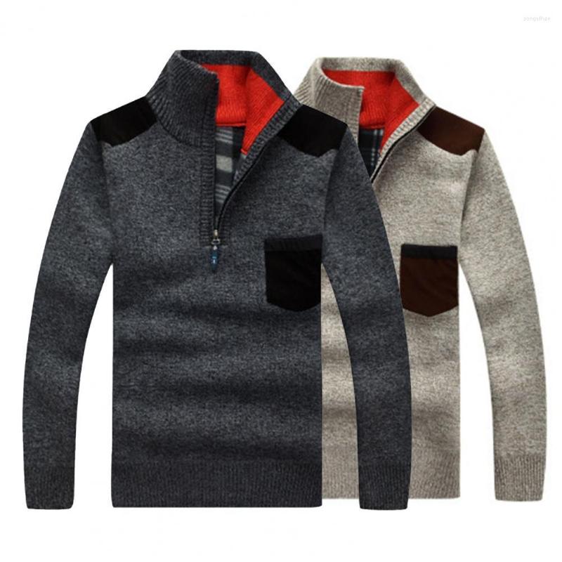 Men's Sweaters Autumn Sweater Knitted Pullover Thick Warm Slim Knitwear Stand Collar Patchwork Spring Pull Homme, Beige
Men's Sweaters Autumn Sweater Knitted Pullover Thick Warm Slim Knitwear Stand Collar Patchwork Spring Pull Homme, Beige