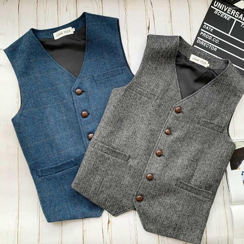 Men' Vests British Vintage Herringbone Woolen Suit Vest Men' Waistcoat Casual Slim Blazer, Blue
Men' Vests British Vintage Herringbone Woolen Suit Vest Men' Waistcoat Casual Slim Blazer, Blue